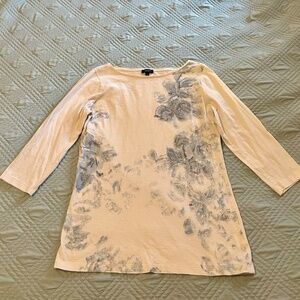 TALBOTS Women’s 3/4 Sleeve Tee, Size Medium